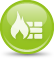green icon with a firewall symbol