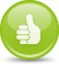 green icon with a thumbs up symbol