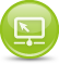 green icon with a web frontend symbol