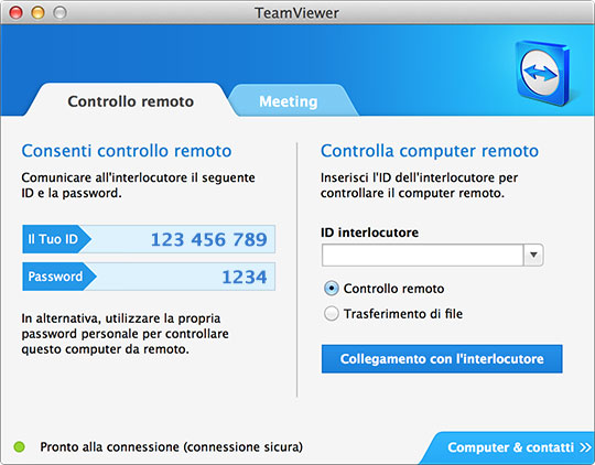 TeamViewer 7 per Mac