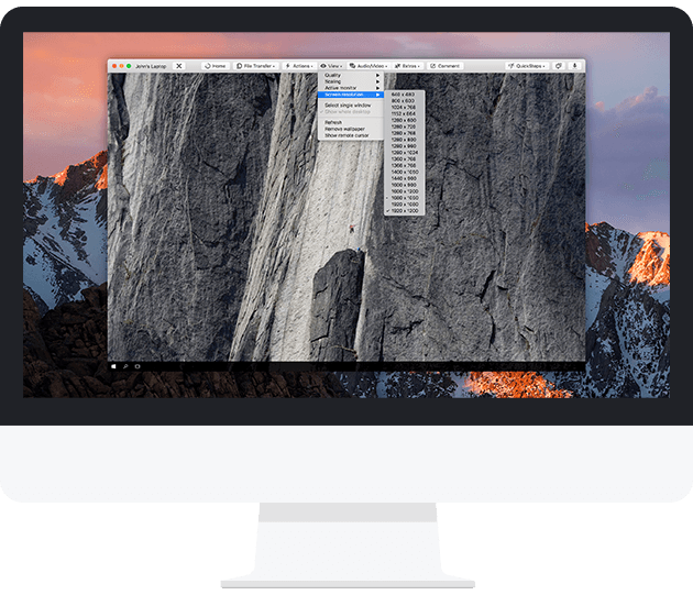Nutzen Sie TeamViewer für macOS für ein- und ausgehende Verbindungen.
